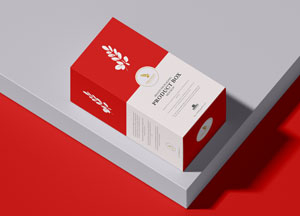 Free Premium Product Box Packaging Mockup PSD proct bon 