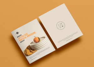 Free Modern Letter Size Vertical Brochure Mockup letter size vertical brochure 