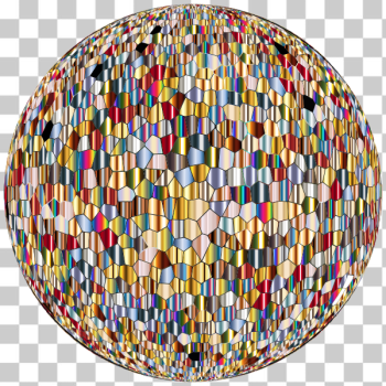 SVG Shimmering Iridescent Mosaic Tiles Sphere