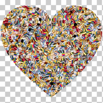 SVG Shimmering Iridescent Mosaic Tiles 2 Heart