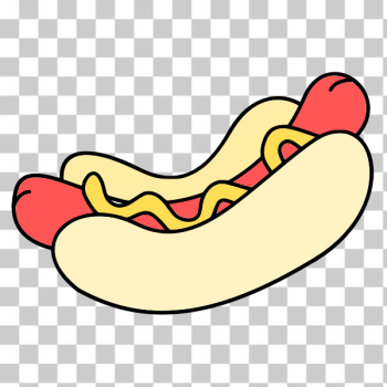 SVG hotdog - colour