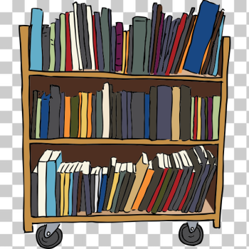 SVG Library Book Cart