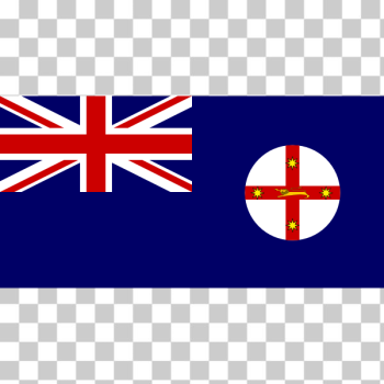SVG Vector drawing of flag of New South Wales