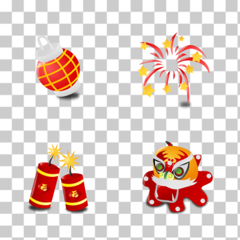SVG Chinese new years icon set