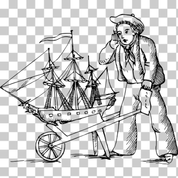 SVG Sailor And Ship-1579523301