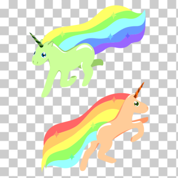 SVG Rainbow Unicorns