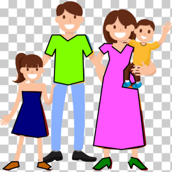 SVG Family with two kids
