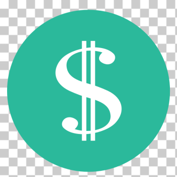 SVG Dollar symbol in green circle