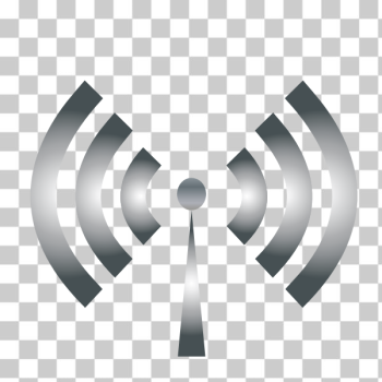 SVG Wi-Fi symbol grey color