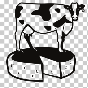 SVG Cow cheese silhouette