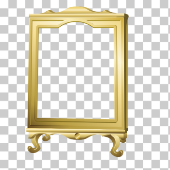 SVG Vector graphics of freestanding mirror with wooden frame