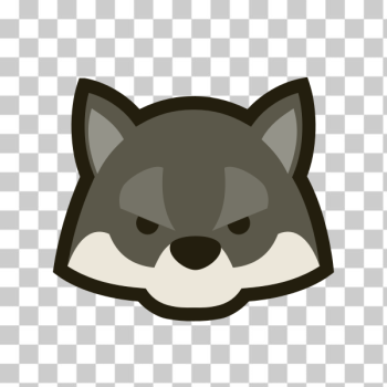 SVG Japanese Dou Shou Qi wolf vector graphics
