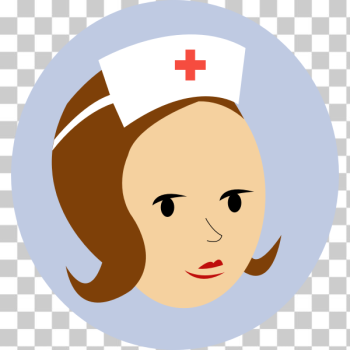 SVG Nurse head logo vector illustration