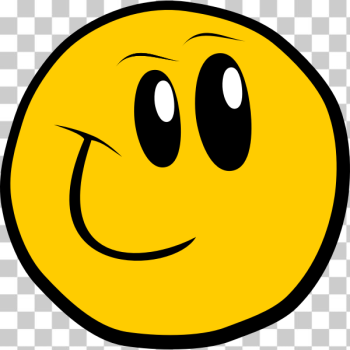 SVG Vector graphics of a smiling yellow emoticon