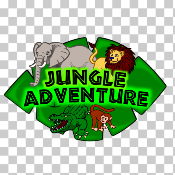 SVG Clip art of Jungle Adventure Kids Club Logo