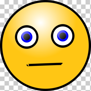 SVG Vector image of yellow worried smiley
