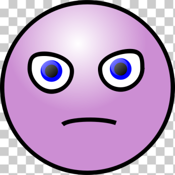 SVG Purple devilish emoticon