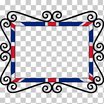 SVG United Kingdom Union Flag frame