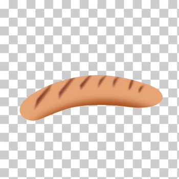 SVG Cooked sausage