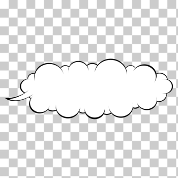 SVG Cloudy speech ballon