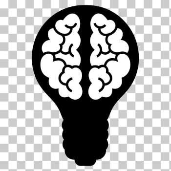 SVG Brain light bulb