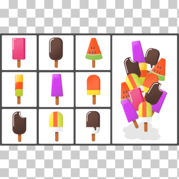 SVG Different ice creams set