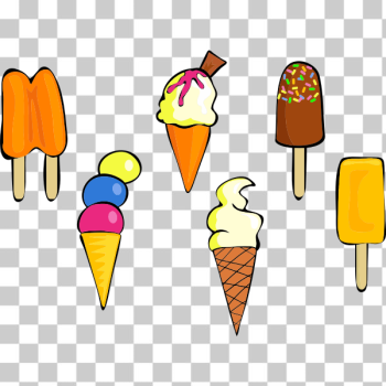 SVG Different ice-creams