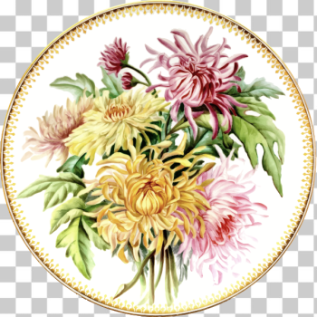 SVG Flowery plate
