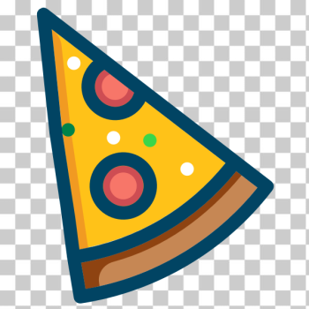 SVG Pepperoni pizza vector image