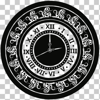 SVG Vintage wall clock