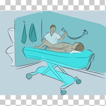 SVG Showering patient vector illustration