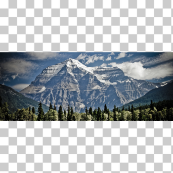 SVG Mountain view vector image