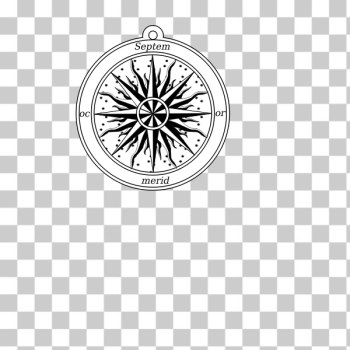SVG Rose retro compass