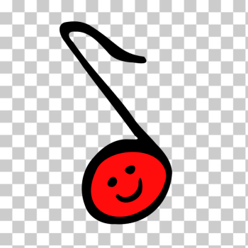 SVG Happy Eighth Note