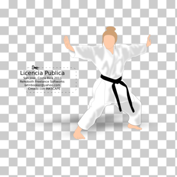 SVG Karate fighter clip art