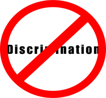 SVG No discrimination sign