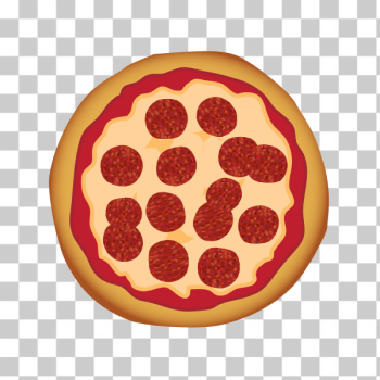SVG Pepperoni pizza vector illustration