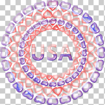 SVG Heart USA Shinyfied And Glossyfied