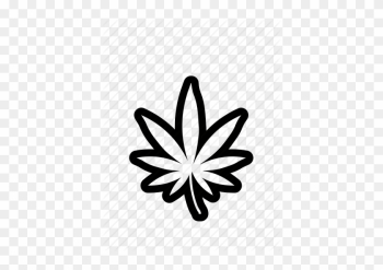Download Weed Leaf Outline Png Clipart Cannabis Sativa - Weed Leaf