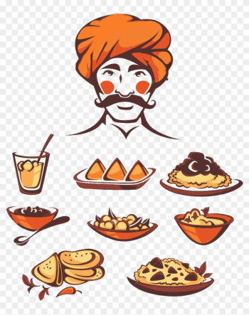 Theme Events - Indian Street Food Vector