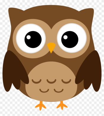 Owl Halloween Cuteness Clip Art - Great Horned Owl Cartoon
