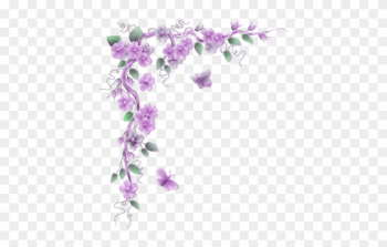 Page 72 - Purple Flower Border Png