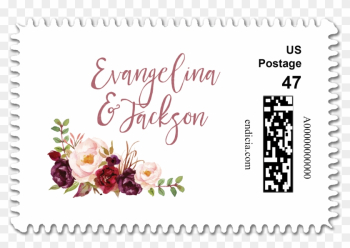 Wedding Stamps, Custom Stamps, Wedding Postage, Custom - Rustikaler Blumenwille Sind Sie Meine Brautjungfer