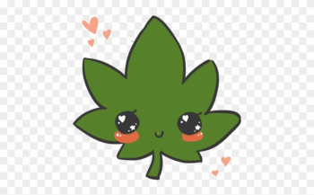 Animated Cute Marijuana Pot Leaf - Cute Weed Leaf