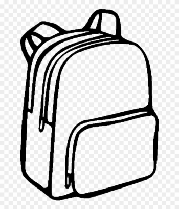 Coloring Book Backpack Bag School Drawing - School Bag Drawing