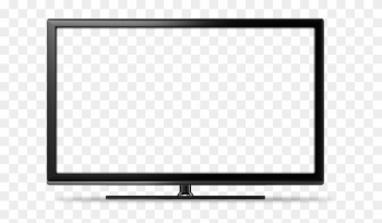 Flat Screen Tv Clipart Transparent - Tv Led Vector