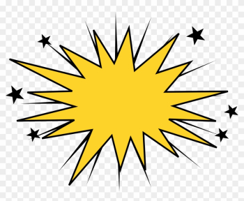 Cartoon Explosion Boom Png For Kids - Border Circle Outlines