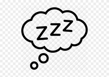 Bed And Zzz Sleep Symbol Free Icon - Thinking Cloud