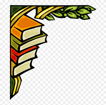 Reading Clipart Border - Lined Paper Book Border