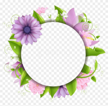 Free Png Flowers Borders Picture Png - Flower Circle Border Png